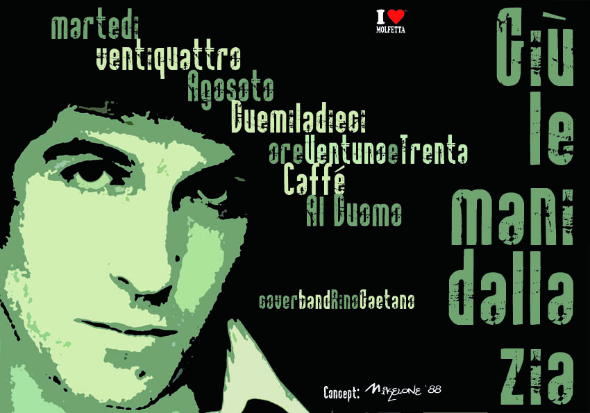 Molfetta,  al Caff&egrave; al Duomo, musica del grande Rino Gaetano 